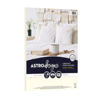 Astrodesigns 65lb Cover Paper - 8.5" W x 11" H - Cream - 50 Pack-50 sheets of Cream Cardstock