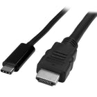 StarTech USB-C to HDMI Adapter Cable, 3.3 ft, 4K @ 30 Hz (CDP2HDMM1MB)-Reduce clutter with a compact 3.3 ft adapter cable