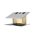 Urbann K9 Tabletop Lectern, Anti-Microbial - Aluminum and Wood, Natural-Colour: Light grey