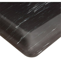 Wearwell – Tapis UltraSoft Tile-Top AM nº 419, 2 pi x 3 pi, noir-Particulièrement efficace dans les zones où l'exposition aux micro-organismes et aux produits chimiques est courante