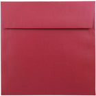 JAM Paper 6.5 x 6.5 Square Envelopes, Stardream Metallic Jupiter Red, 250 Pack (SD853520H)-Jupiter red stardream metallic envelope