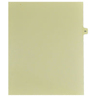 Mark Maker Legal Exhibit Index Tab Buff Single Tabs, 1/15th Cut, Letter Size, No Holes, Number 65, 25 Pack-Buff Single Tabs, 1/15th Cut