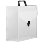 JAM Paper File Carry Case, 10 x 12 x 4, Clear/Black, 2 Pack (7206 001g)-File carry case for storing your important papers and if you need to take your work with you, just buckle it up, grab the handle and go