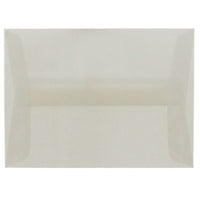 JAM Paper 4bar A1 Envelopes, 3.63 x 5 1/8, Platinum Translucent Vellum, 100 Pack (1591590g)-Platinum silver