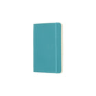 Moleskine Classic Ruled Soft Cover Notebook with Pocket, Blue Reef, 3.5" x 5.5"-Acid Free Paper