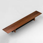DecentLiving Monitor Stand Riser - 48" - Solid Walnut-Holds up to two large monitors side by side