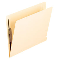 Pendaflex Reinforced Manila End-Tab Folders - Letter Size - 50 Pack-Two 2" fasteners hold papers in place