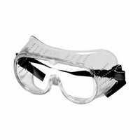 Wasip Safety Goggles -  Perforated Frame - Clear-Scratch resistant polycarbonate lens with clear PVC frame