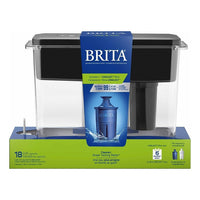 Brita UltraMax Water Filter Dispenser with 1 Longlast Filter - 27 Cup  - Black-27 Cup Water Pitcher: Extra Large, Ultramax, 27 Cup Water Filtration Pitcher With 1 Longlast Filter