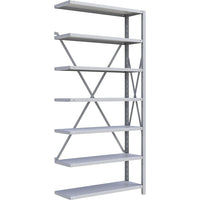 Metalware RK220 Boltless Shelving Unit, 7-Shelves, 36" x 24" x 76", Light Grey-Adjustable shelving system that provides high strength, yet economical storage capacity for your needs