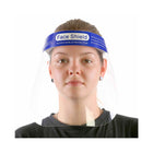 Globe Face Shield Anti-Fog - 200 Pack-Foam headband with strap, PET clear face shield