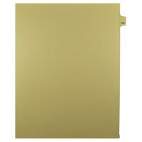 Mark Maker Legal Exhibit Index Tab Buff Single Tabs, 1/25th Cut, Letter Size, No Holes, Number 178, 25 Pack-Buff Single Tabs, 1/25th Cut