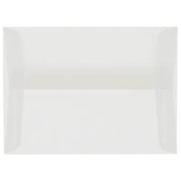 JAM Paper A9 Invitation Envelopes, 5.75 x 8.75, Clear Translucent Vellum, 1000 Pack (900964615B)-Clear