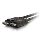 C2G – Câble DisplayPort mâle vers HDMI mâle, 6 pi, noir (54326)-Connecteur à la première extrémité – 1 x DisplayPort mâle audio/vidéo numérique