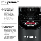 Keurig K-Supreme Single Serve K-Cup Pod Coffee Maker - With MultiStream Technology - Black-Customize your cup: Brew a stronger cup, or brew hot over ice for refreshing iced coffee