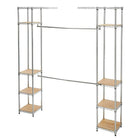 TRINITY EcoStorage Expandable Closet Organizer, Chrome (TBFZ-2701)-Shelves adjustable in 1  increments