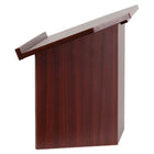 Flash Furniture Foldable Tabletop Lectern in Mahogany-Slanted Surface with Ledge