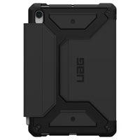 UAG Metropolis SE Series Rugged Folio Case for Samsung Galaxy Tab S10 lite/S10FE/S9FE - Black-Auto wake/sleep folio kickstand cover