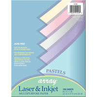Pacon Bond Paper, 8.5"X11", Pastel Assortment, 100 Ct, 300 Pack (PAC101048)-8.5"W x 11"L