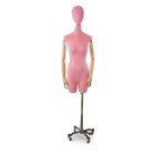 Can-Bramar Adult Female Half Body Mannequin - Ajustable Heigth - Flamingo (RPDF-1F)-Positionable Wood Arms, Hands and Fingers