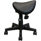 Nicer Furniture Adjustable PU Saddle Stool-Armless design provides freedom of movement and accessibility.  