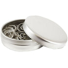 JAM Paper Circular Coloured Papercloops, Silver Round Paper Clips, 5 Packs of 50, 250 Total (321814885g)-Length: 1"
