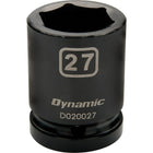 Dynamic Tools 3/4" Drive 6 Point Metric, 40mm Standard Length, Impact Socket-Size: 40 mm
