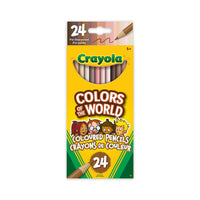 Crayola Colors of the World Skin Tone Coloured Pencils - 24 Pack-An exciting addition to your collection, making colouring pages and drawings even more detailed and realistic