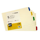 Filemode Manilla Index Dividers, 5 Tab, 11" x 17", 6 Pack-Index dividers