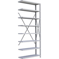 Metalware RK324 Boltless Shelving Unit, 8-Shelves, 36" x 24" x 88", Light Grey-Adjustable shelving system that provides high strength, yet economical storage capacity for your needs