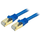 StarTech Cat6a Ethernet Patch Cable, Shielded, 8 ft, Blue (C6ASPAT8BL)-Protect your data against noise and EMI/RFI interference