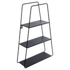 Truu Design Decorative Trapezoid Metal Wall Shelf, 18 x 11.5 inches, Black-Design: compact size and geometrical shape with a matte-finished frame create a perfect contemporary decor piece and will be a great addition to any living room, bedroom or kitchen