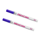 Marvy Uchida Fine-Line Opaque Paint Markers - Violet - 2 Pack-Colour: Violet