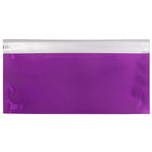 JAM Paper Enveloppes format livret ouv. côté court en aluminium à fermeture autocollante, 4 x 9 1/2 po, violet, 25/pqt-Ouverture : livret
