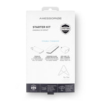 AXS Starter Kit bundle - Ultra Clear Case, Screen Protector and 20w Charger for Apple iPhone 13-Drop-tested, scratch resistant phone case with shock absorbing air pockets