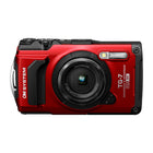 OM System Tough TG-7 Digital Camera - Red-Water, Shock, Freeze, Dust & Shockproof