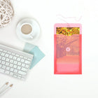 JAM Paper Plastic Envelopes with Button and String Tie - Open End - 6.25" x 9.25" - Red - 12 Pack -Quantity: 12 per pack