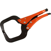 Grip-on 12" Locking C-Clamp Pliers, 3-15/16" Jaw Opening-Jaw opening (inches): 3-15/16"