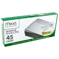 Mead Press It Seal It #10 Security Envelopes, White, 540 Pack (MEA75026)-Self-adhesive seal and security lining for privacy
