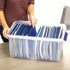 Bankers Box Heavy Duty 20" Plastic Letter File Box-Box dimensions: 10-5/8" x 14-3/16" x 22-3/8"