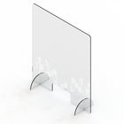 Mark Maker Acrylic Sneeze Guard - 18" x 23.75" - Design #3-Available with acrylic feet to easily stand on countertops for portability and quick installation with no tools required.