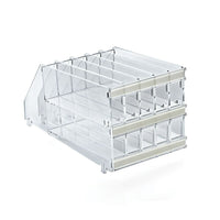 Azar Displays 10-Compartment Acrylic Pencil Tray, 2 Pack (225998)-Made from acrylic