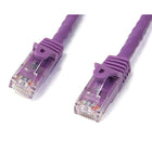 StarTech Cat6 Patch Cable with Snagless RJ45 Connectors, 50 Ft, Purple-50-micron gold connectors ensure optimum conductivity while eliminating network signal loss due to oxidation or corrosion