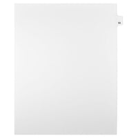 Mark Maker Legal Exhibit Index Tab White Single Tabs, 1/25th Cut, Letter Size, No Holes, Number 53, 25 Pack-White Single Tabs, 1/25th Cut