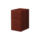 Office Star Napa Collection Box/Box/File Pedestal, Assembled, Mahogany-Scratch-resistant, textured thermally fused laminate surfaces