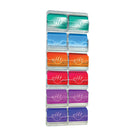 Azar 12-Pocket Wall Mount Business/Gift Card Holder, 2 Pack-Clear Acrylic