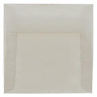 JAM Paper 5.5 x 5.5 Square Envelopes, Platinum Translucent Vellum, 100 Pack (59413g)-Platinum silver