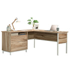 Sauder Portage Park L-Shaped Desk - Kiln Acacia (427478)-Kiln Acacia, Engineered Wood