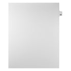 Mark Maker Legal Tabs - Letter Size - White - 1/25th cut - 25 tabs per package - 5 packages Pack - Number 129-White Single Tabs