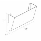 Storex Wall Files - Letter Size - Smoke - 12 Pack-Durable construction, won't crack or warp
